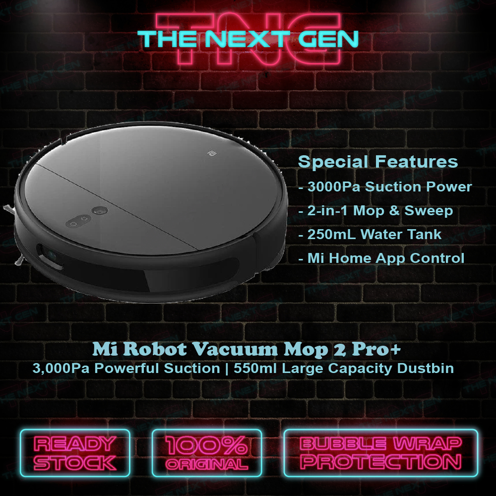 [Global Set] Xiaomi Mi Robot Vacuum Mop 2 Pro Plus 3D VSLAM Visual