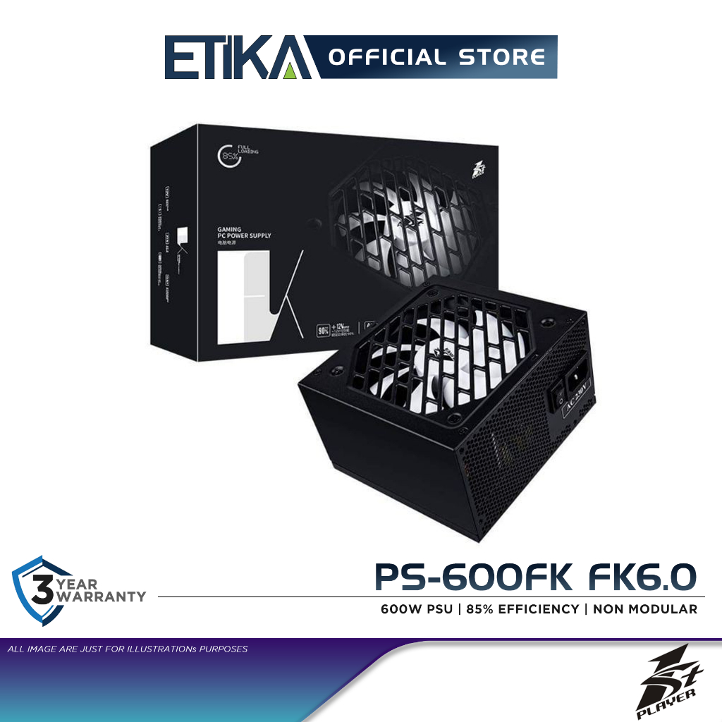 1st Player PS-600FK FK6.0 | 600W Power Supply PSU | 85% Efficiency ...