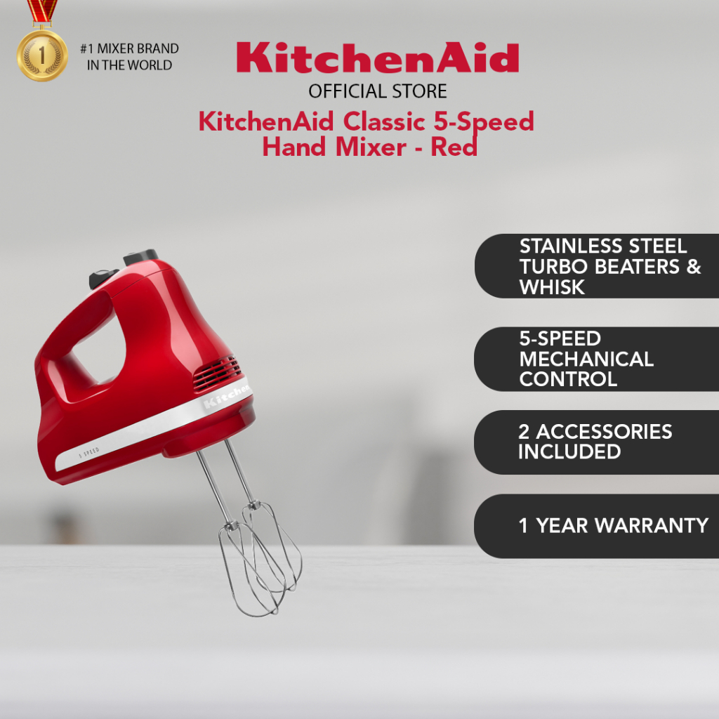 KitchenAid Classic 5Speed Hand Mixer 5KHM5110 Shopee Malaysia