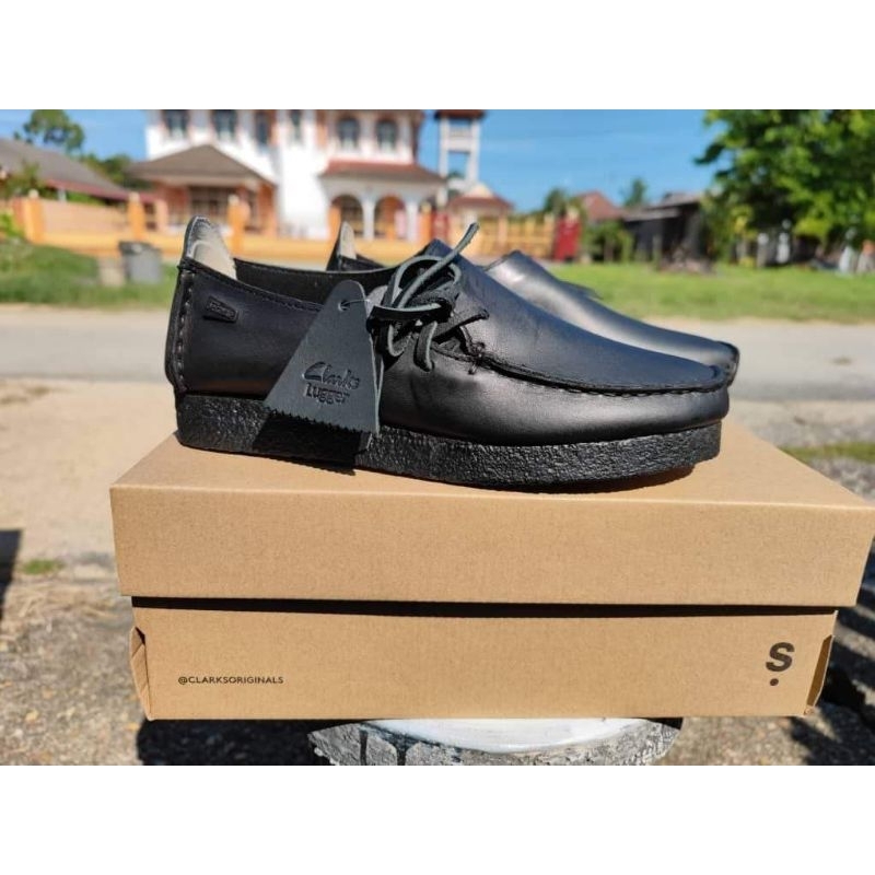 Clarks lugger black hotsell