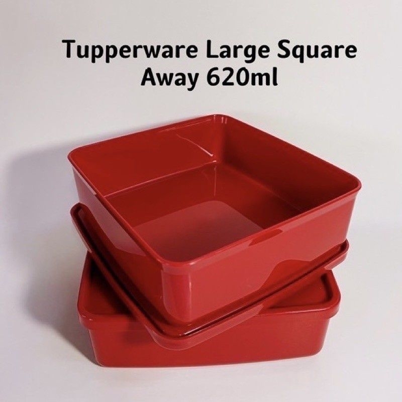 TUPPERWARE LARGE SQUARE AWAY 620ML | Shopee Malaysia