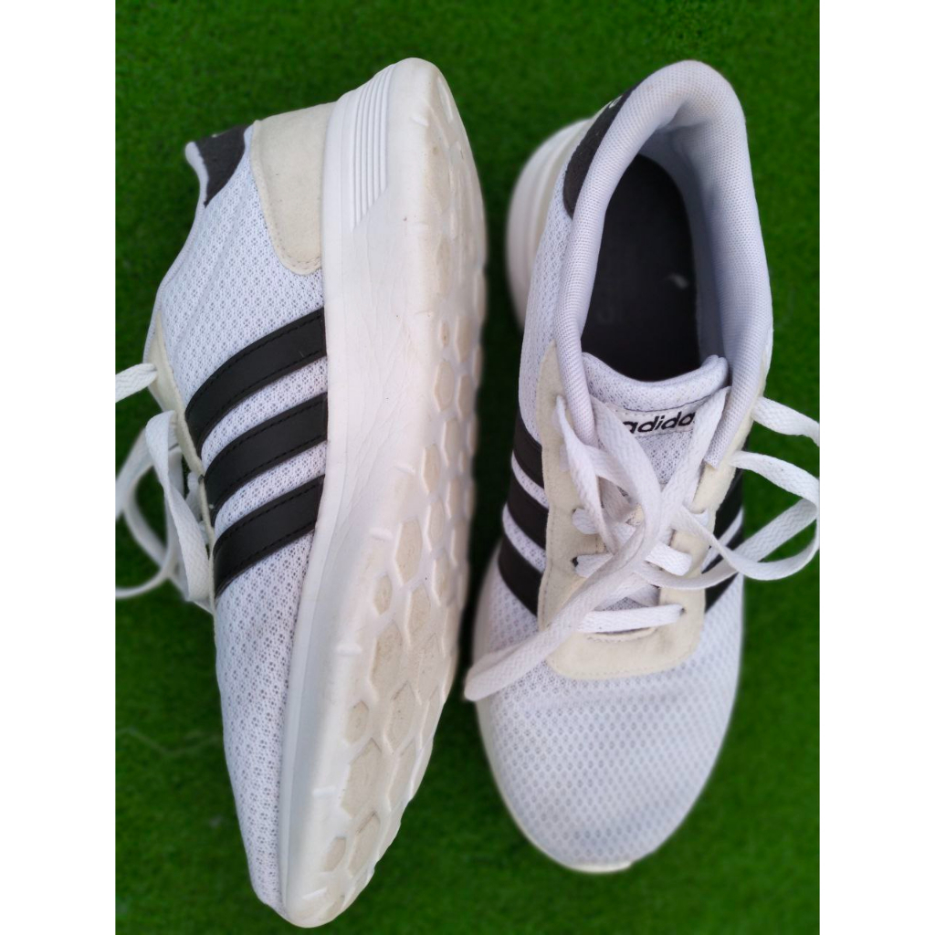 Kasut Adidas Lite Racer White Black (bundle) | Shopee Malaysia