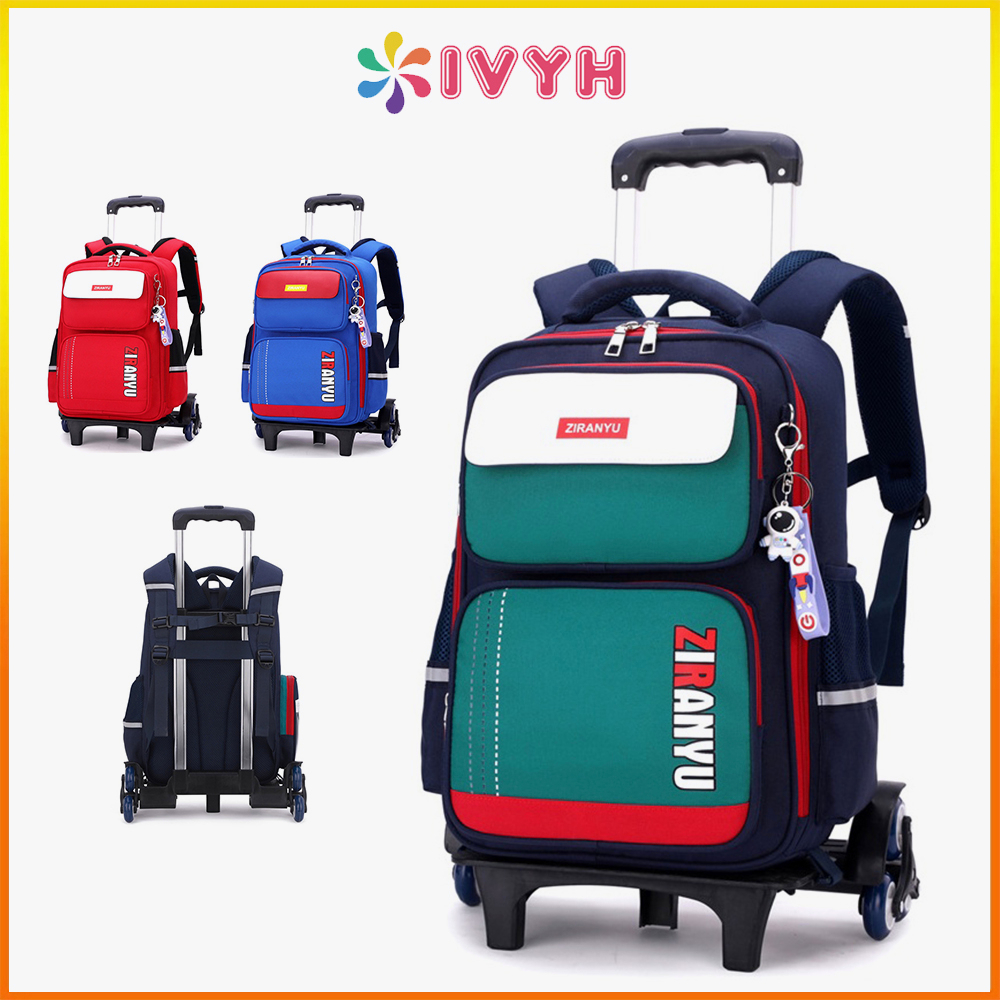 Ivyh 6 Wheels School Bag Kids Trolley School Bag Trolley School Bag
