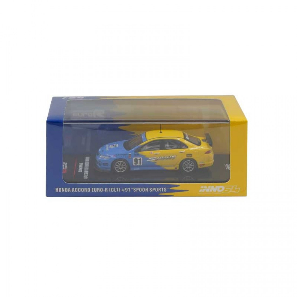 INNO64 1/64 HONDA ACCORD EURO R CL7 #91 TUNED BY SPOON SPORTS DIECAST ...