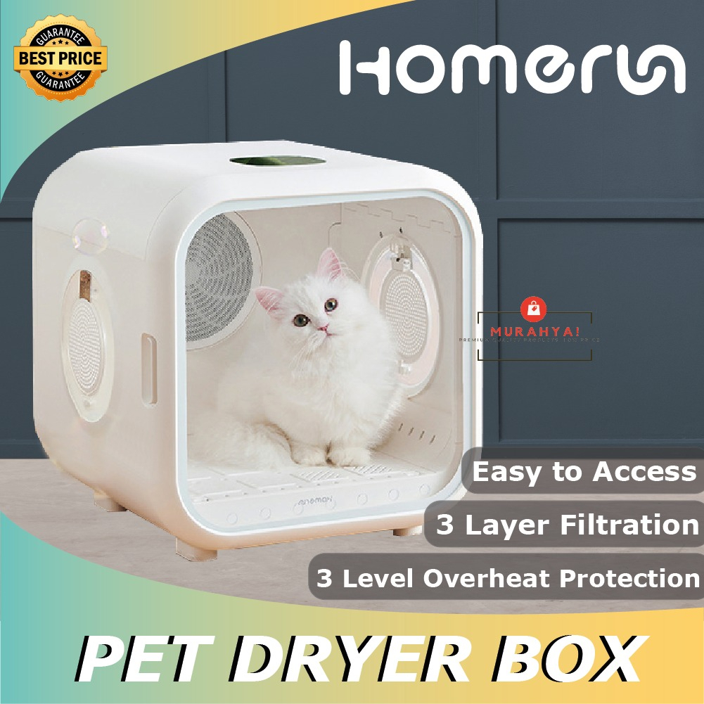 Homerun Cat dryer automatic pet blower box Pengering bulu kucing