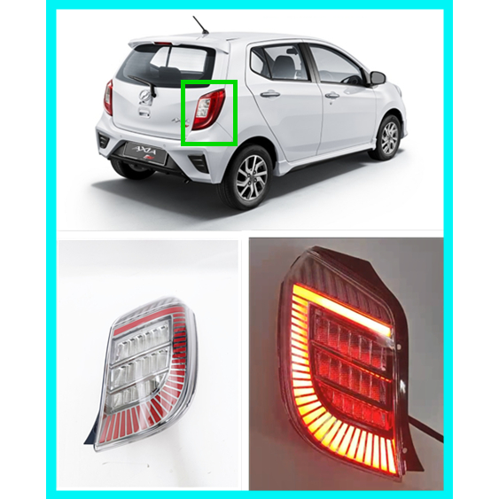 PERODUA AXIA 2014-2022 DYNAMIC LED REAR TAIL LAMP WITH SIGNAL RUNING ...