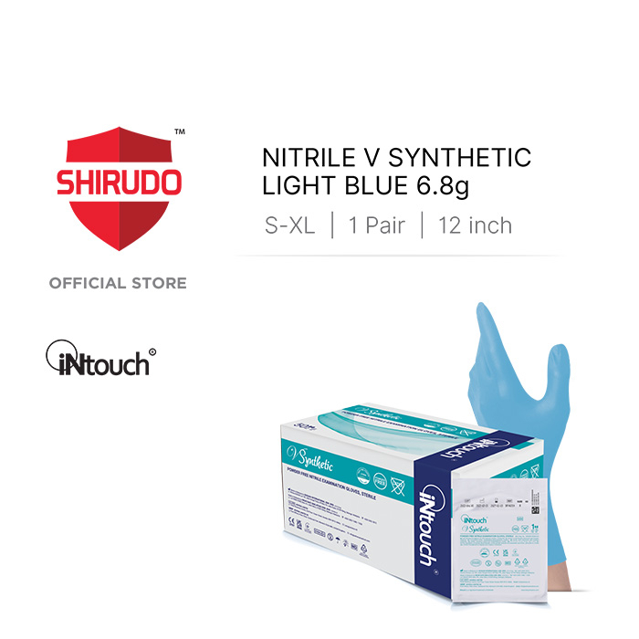 iNtouch V Synthetic Sterile Powder Free Nitrile Examination Glove (12 ...