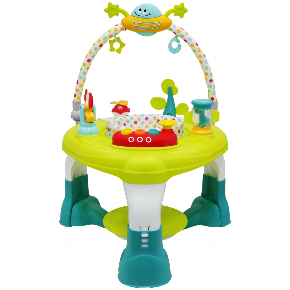 Bubbles Spin & Jump Multi Function Activity Center (Green/Blue ...