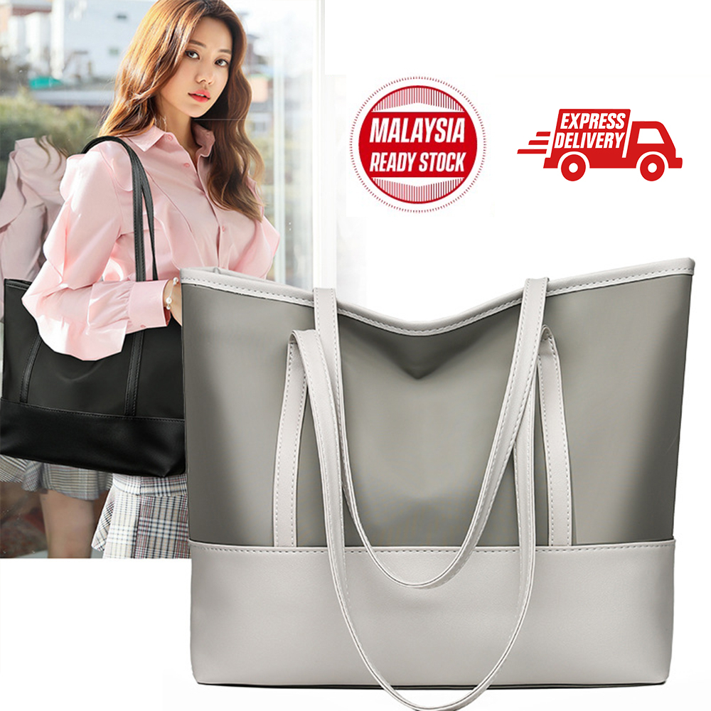 Office Nylon Canvas Bag Korean Waterproof Oxford Casual Shoulder Bag PU