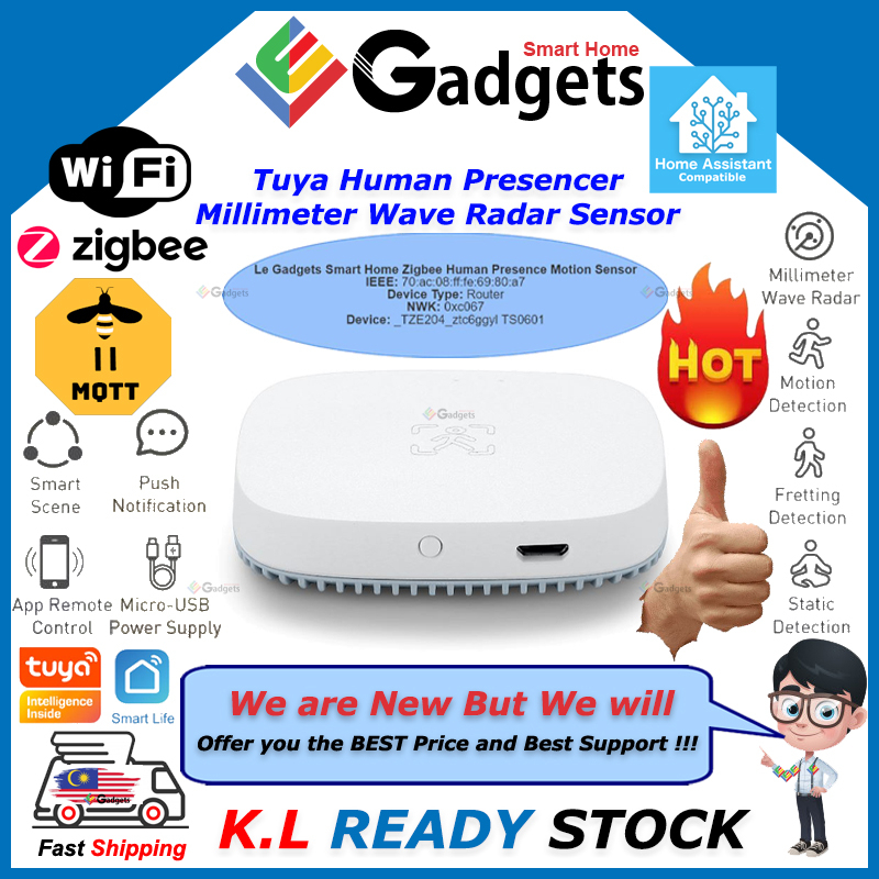 Tuya Human Presence Motion Sensor Millimeter Wave Radar Wireless WiFi ...