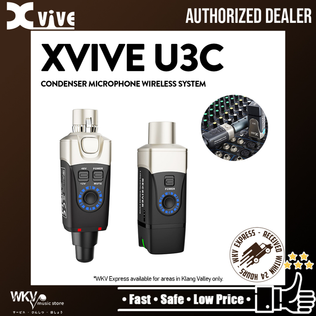 Xvive Audio U3C Condenser Microphone Wireless System (U3C / U3C