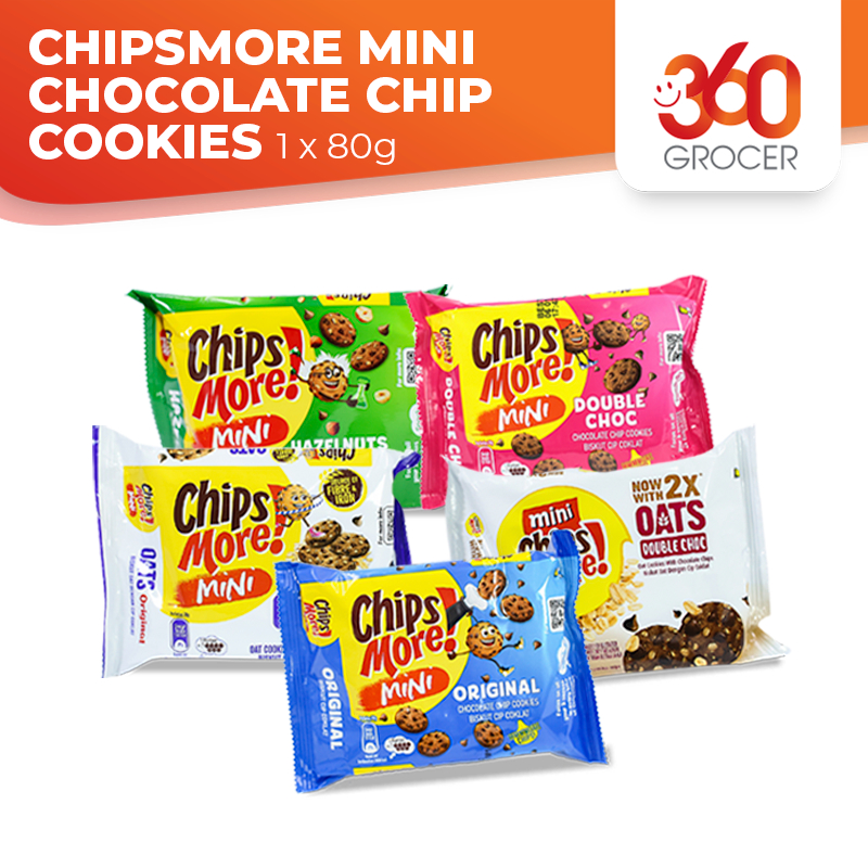 CHIPSMORE MINI CHOCOLATE CHIP COOKIES - 1 x 80g | Shopee Malaysia