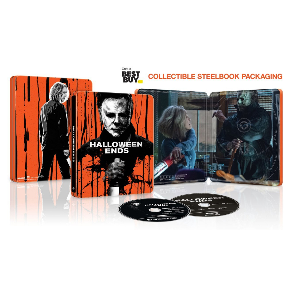 Halloween Ends Exclusive Steelbook [4K Ultra HD + Bluray][LIKE NEW] Blu