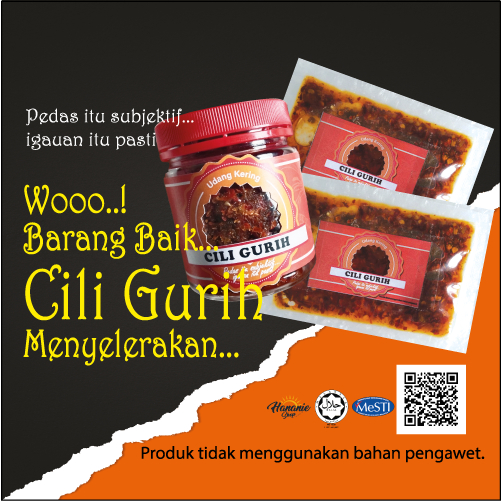 Crispy Chilli Dried Shrimp Oil / Cili Gurih Udang kering/ (30g & 60g sachet) Shopee Malaysia