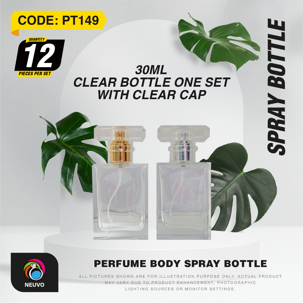 {12 PCS}PT149 30ML SCREW clear Botol Minyak Wangi / Perfume Body Spray