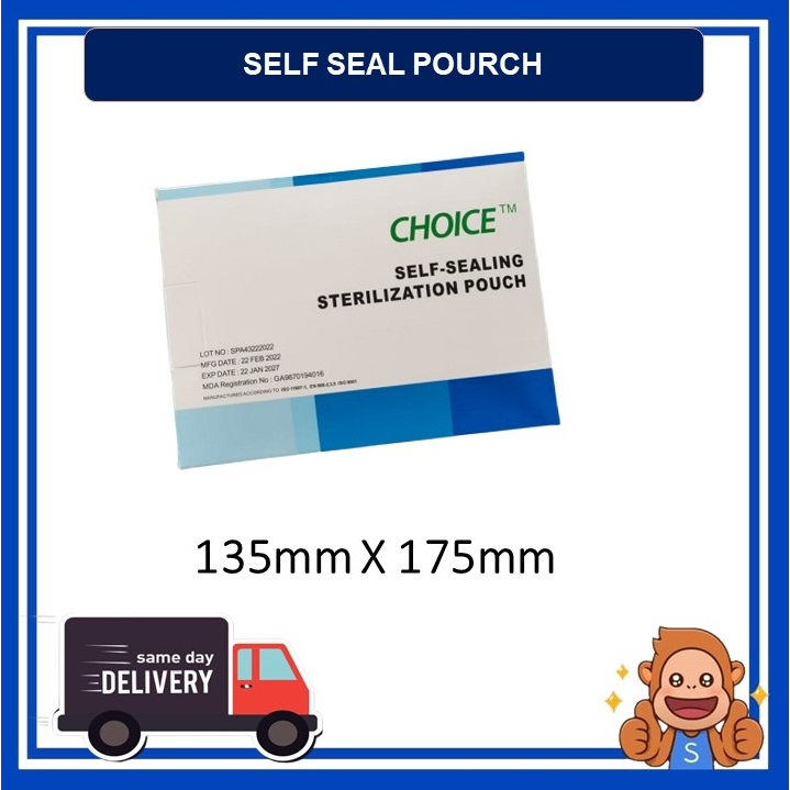 【Ship Today KL】Sterilization Pouch 200pcs Autoclavable Sterilisation