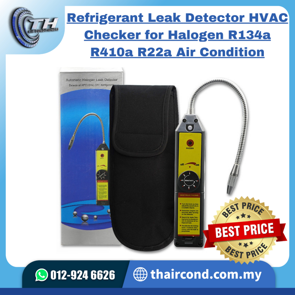 Portable Halogen Gas AC Freon Refrigerant Leak Detector Car Air