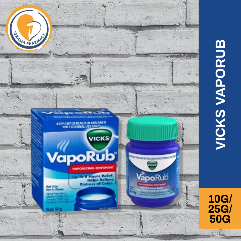 VICKS VAPORUB 10G/ 25G/ 50G (RELIEF BLOCK NOSE) Shopee Malaysia