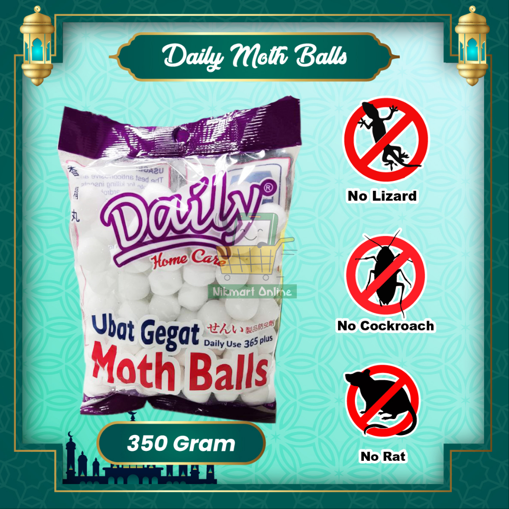 DAILY MOTH BALLS UBAT GEGAT 350Gram Ready Stock | Shopee Malaysia