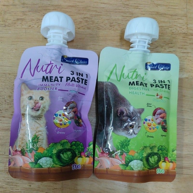 Smart Choice - Cat Nutri 3 in 1 Meat Paste 80g | Shopee Malaysia