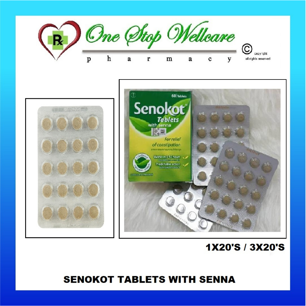 SENOKOT TABLETS WITH SENNA 1X20'S / 3X20'S (EXP: 10/2026) | Shopee Malaysia