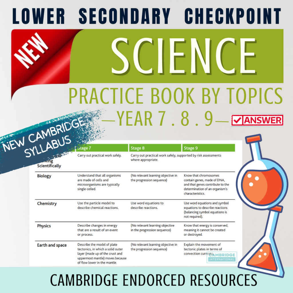 K3 7 Latest Cambridge Lower Secondary Science Practice Book Answer