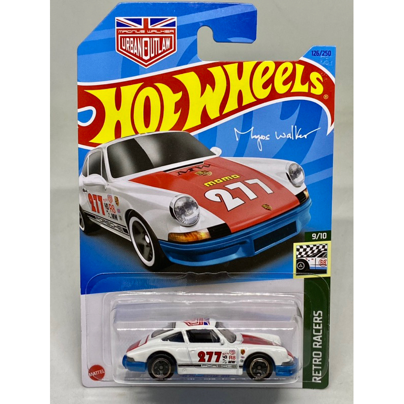 Hot Wheels 71 PORSCHE 911 White Red Hood Magnus Walker Urban Out Law 64 ...