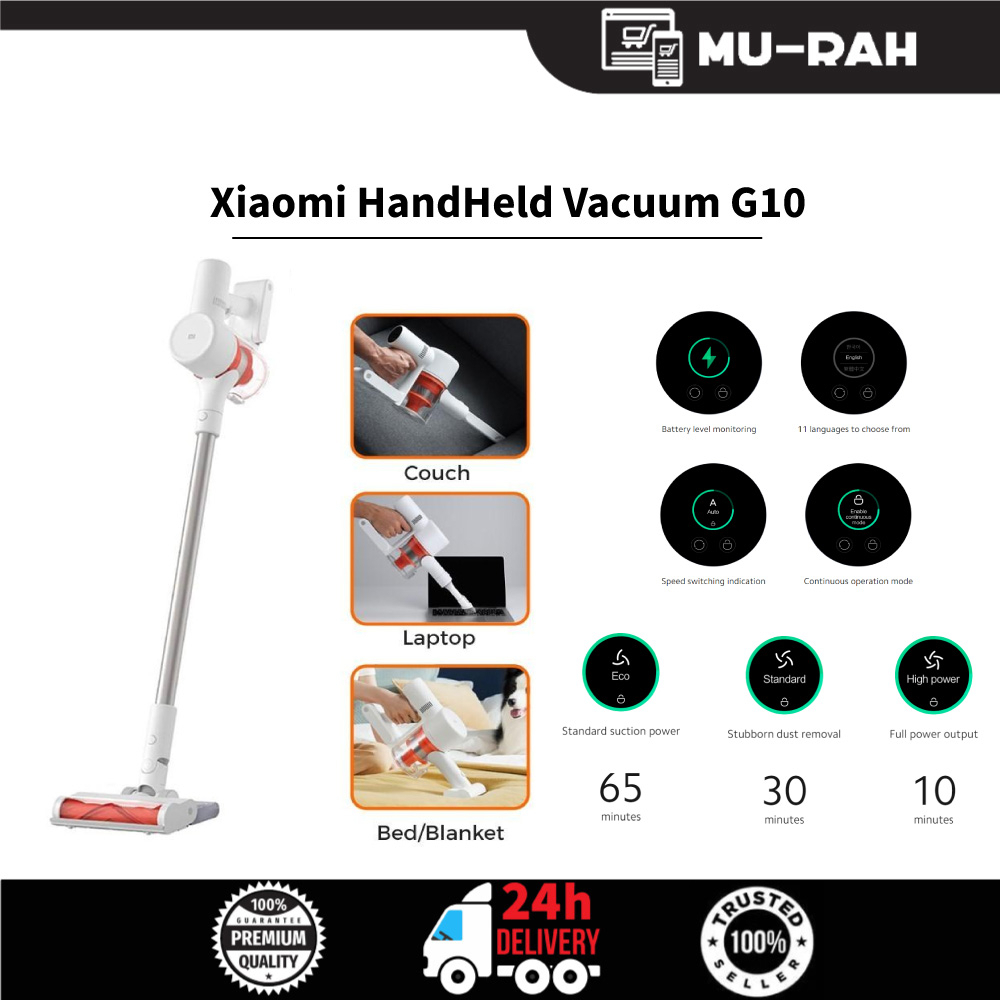 Xiaomi HandHeld Vacuum G10 / G11 Powerful Suction Power 60mins Long