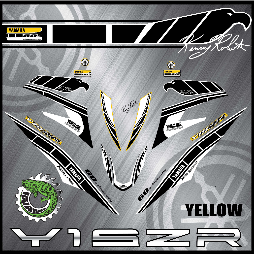 STRIPE MOTOR YAMAHA Y15 /Y15ZR V1-V2 Kenny Robert 60th SERIES (58 ...