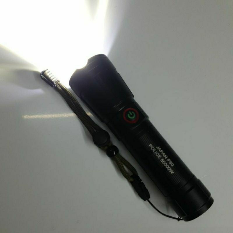 Torchlight POLICE 50000W JAPAN P50 (Y) 200m Zoom Super Bright LED ...