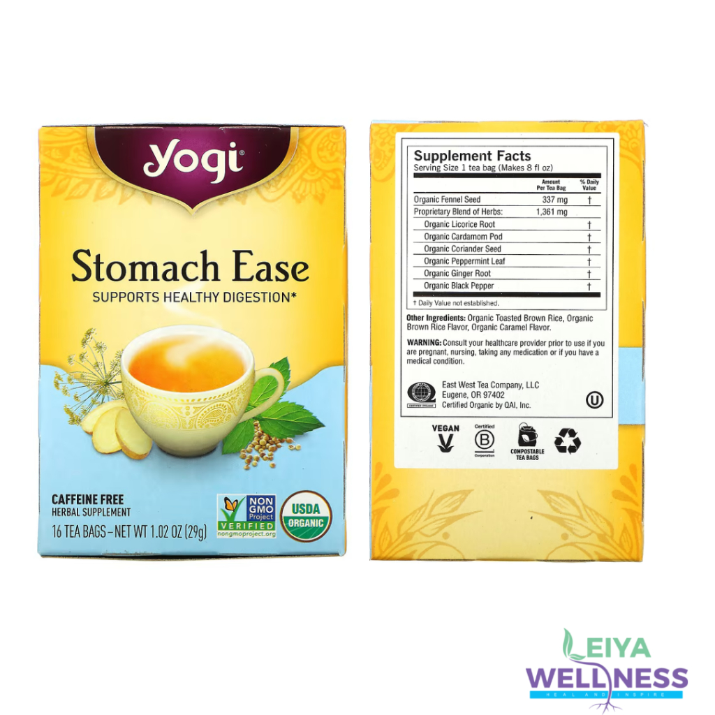 *YOGI* Stomach Ease, 16 Tea Bags, 1.02 oz (29 g) Shopee Malaysia