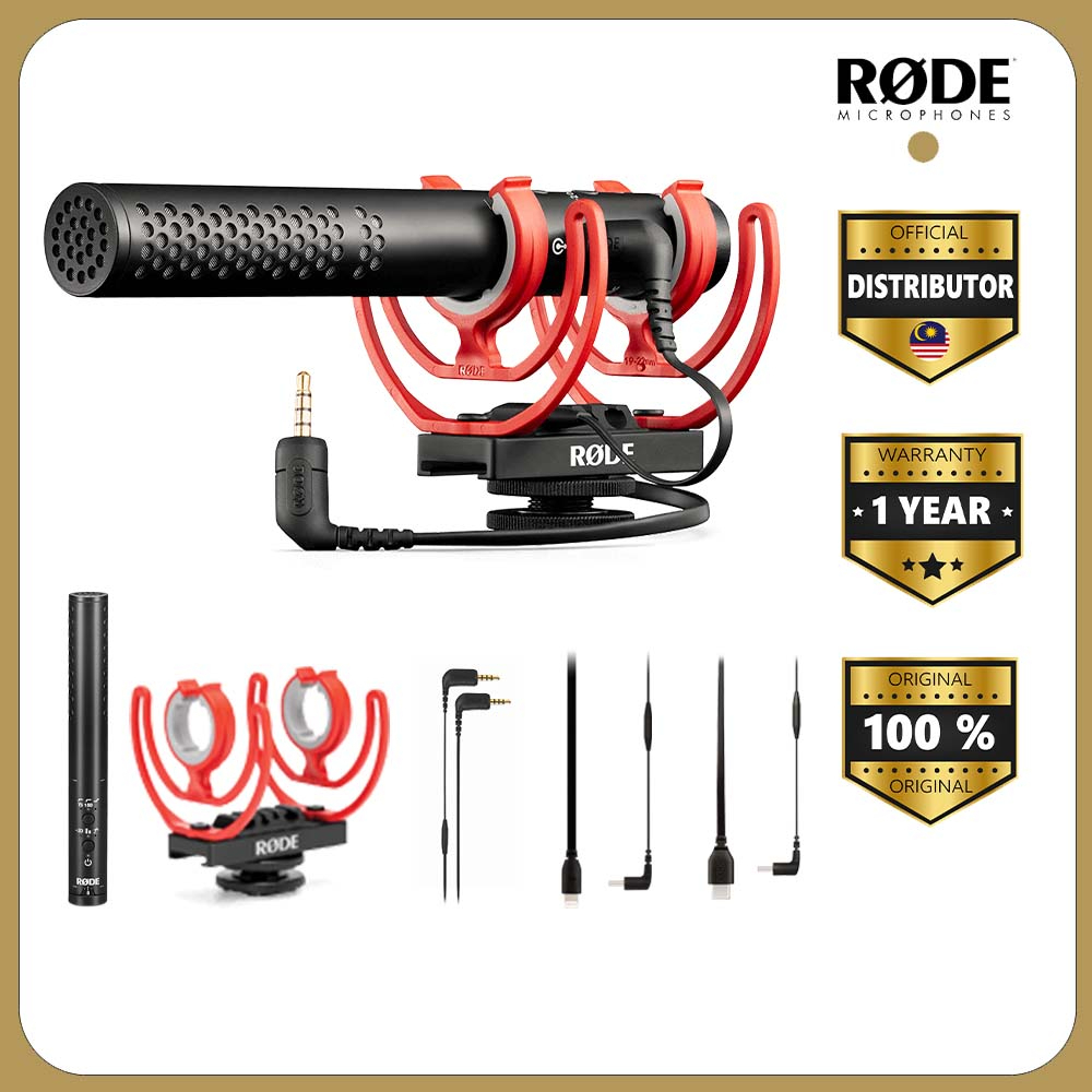 RODE VideoMic NTG OnCamera Shotgun Microphone / 2stage HighPass Filter, Pad, Safety Channel
