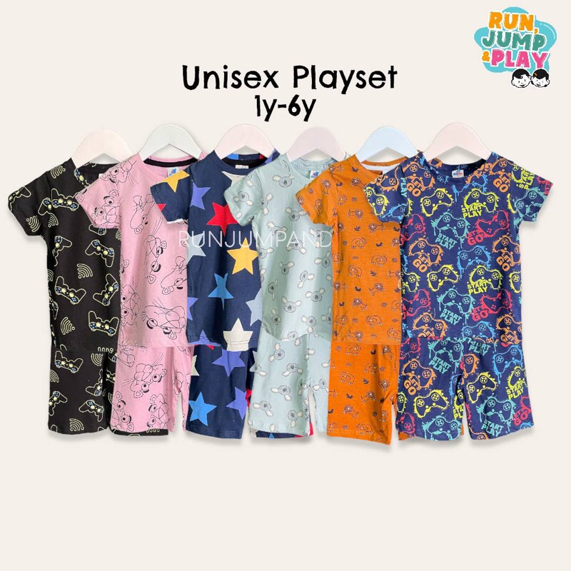 1Y-6Y boy & girl playset Rs seller baju siang budak / baju kanak-kanak ...