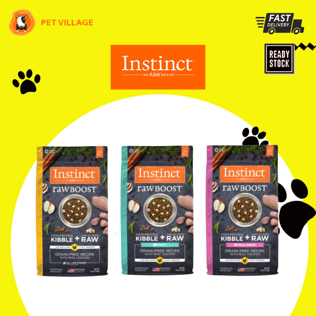 INSTINCT Dog Raw Boost GrainFree Recipe with Real Chicken All Life