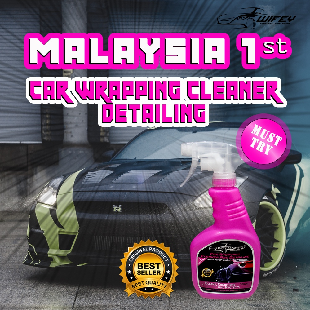WIFEY Car Interior Cleaner + Detailing 400ml Wrap Protector Nongreasy, Brighter, Cleans