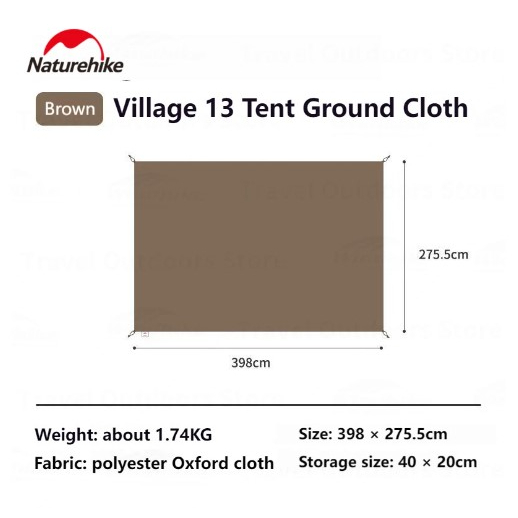 Naturehike Village 13 Tent Ground Cloth Camping Automatic Tent Floor