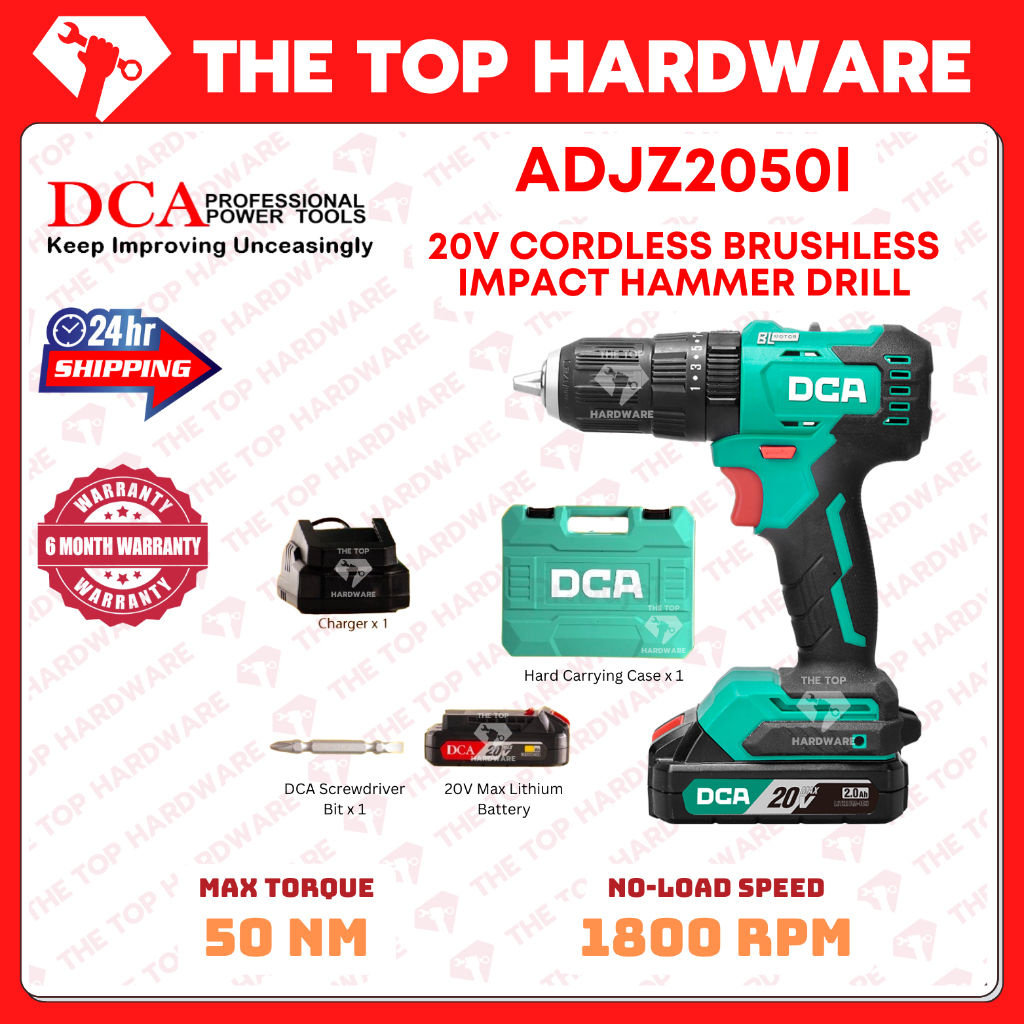 *THETOPHARDWARE* DCA ADJZ2050I 20V CORDLESS BRUSHLESS IMPACT DRIVER