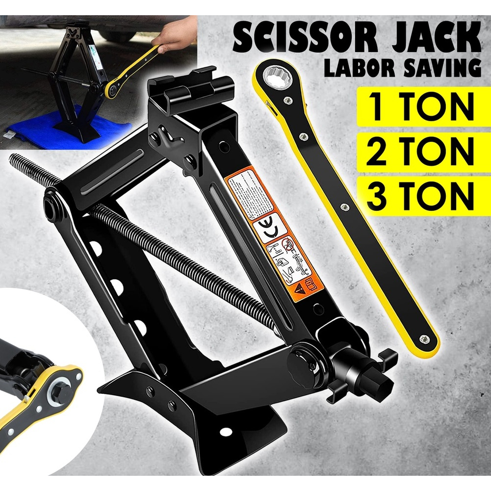 Jack Tayar Kereta Lifting Car Jack Handle Lift Tyre Jack Manual