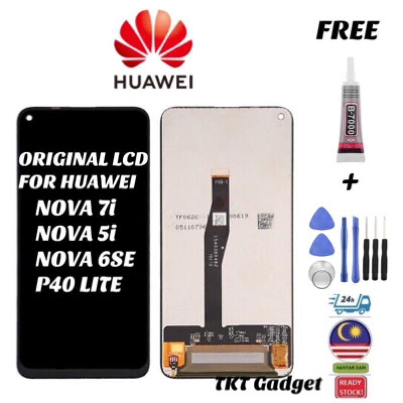 Original Lcd Display Compatible For Huawei Nova 7i Nova 5i Nova 6se P40 Lite Shopee Malaysia