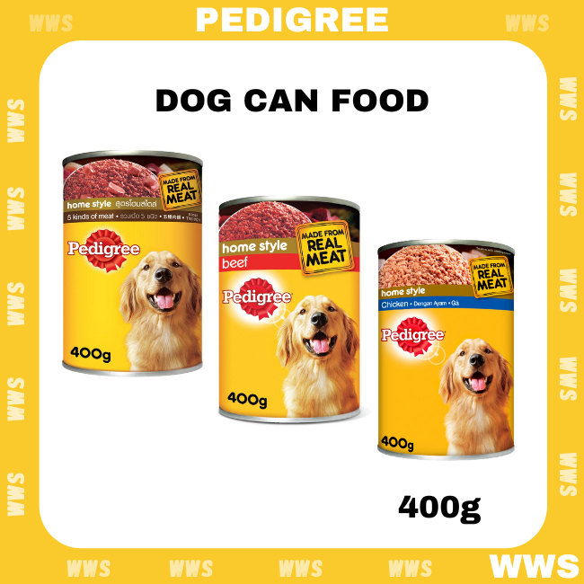 Pedigree Home Style Dog Canned Food Dog Wet Food Chicken / Beef / 5