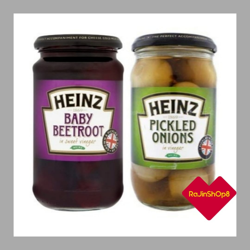 HEINZ Pickled Onions In Vinegar & Baby Beetroot Pickled in Sweetened