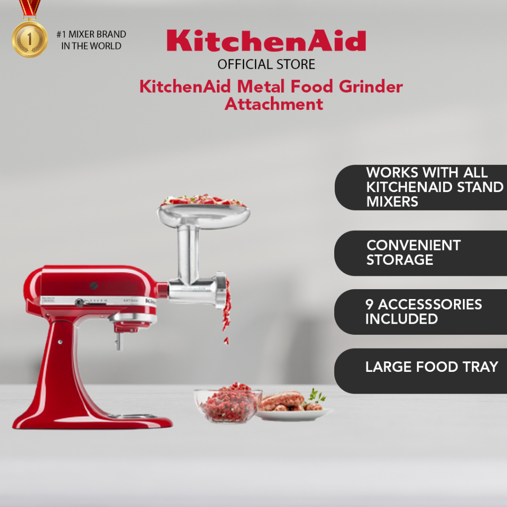 KitchenAid Metal Food Grinder Attachment KSMMGA Shopee Malaysia