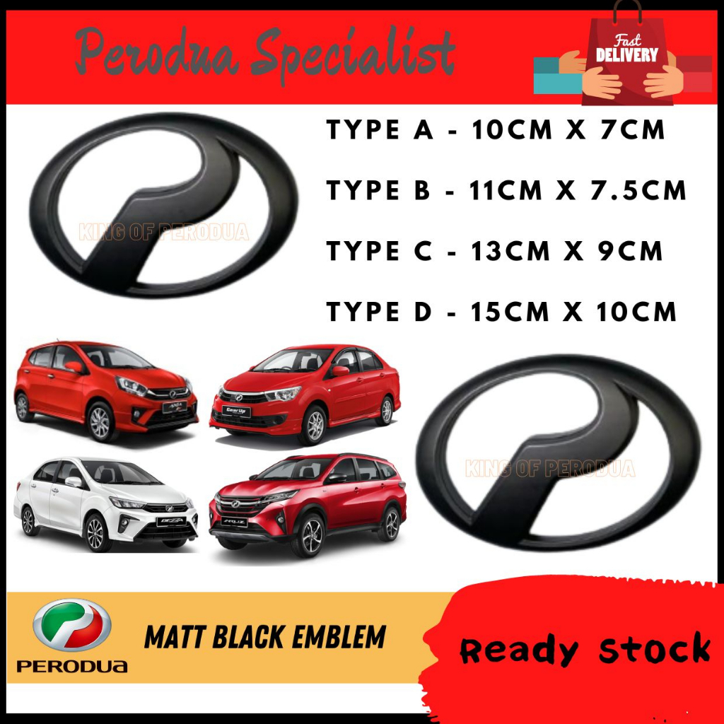 PERODUA Ativa Aruz Axia Bezza Alza Myvi MYVI Baru Lagi Best/ Icon Matt ...