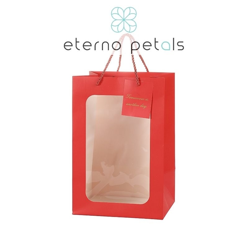 5set/ 10set Chinese New year wholesale paper gift bag / Red paper gift