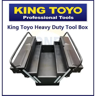 PRODIY Metal Toolbox Empty Compartment Storage Organiser Multipurpose 2  Tier 3 Tier Box 43cm 53cm Size Home and Work.