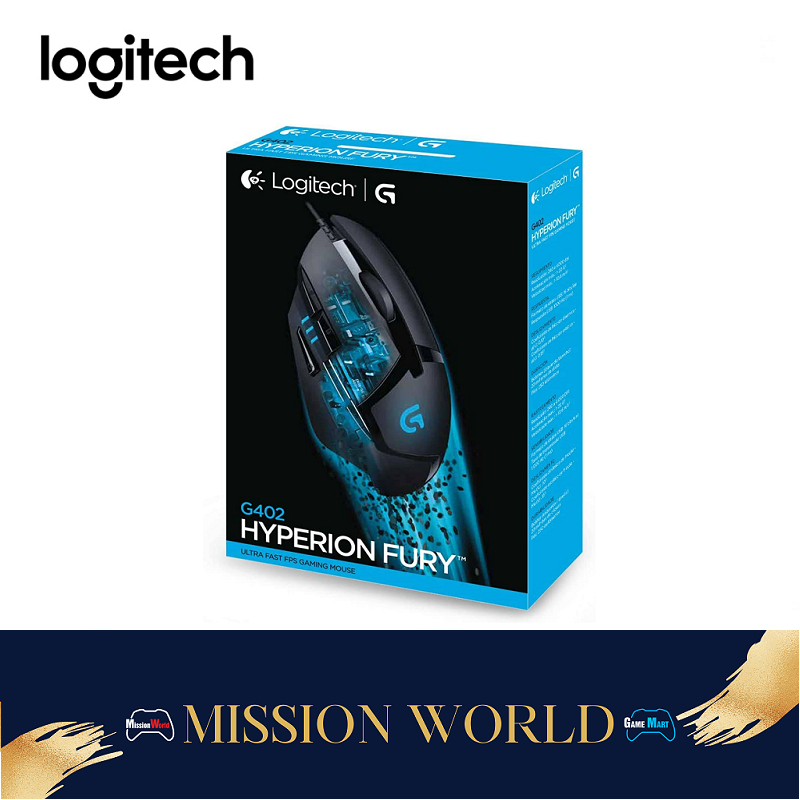Logitech G402 Hyperion Fury FPS Gaming Mouse (Black)(910-004070