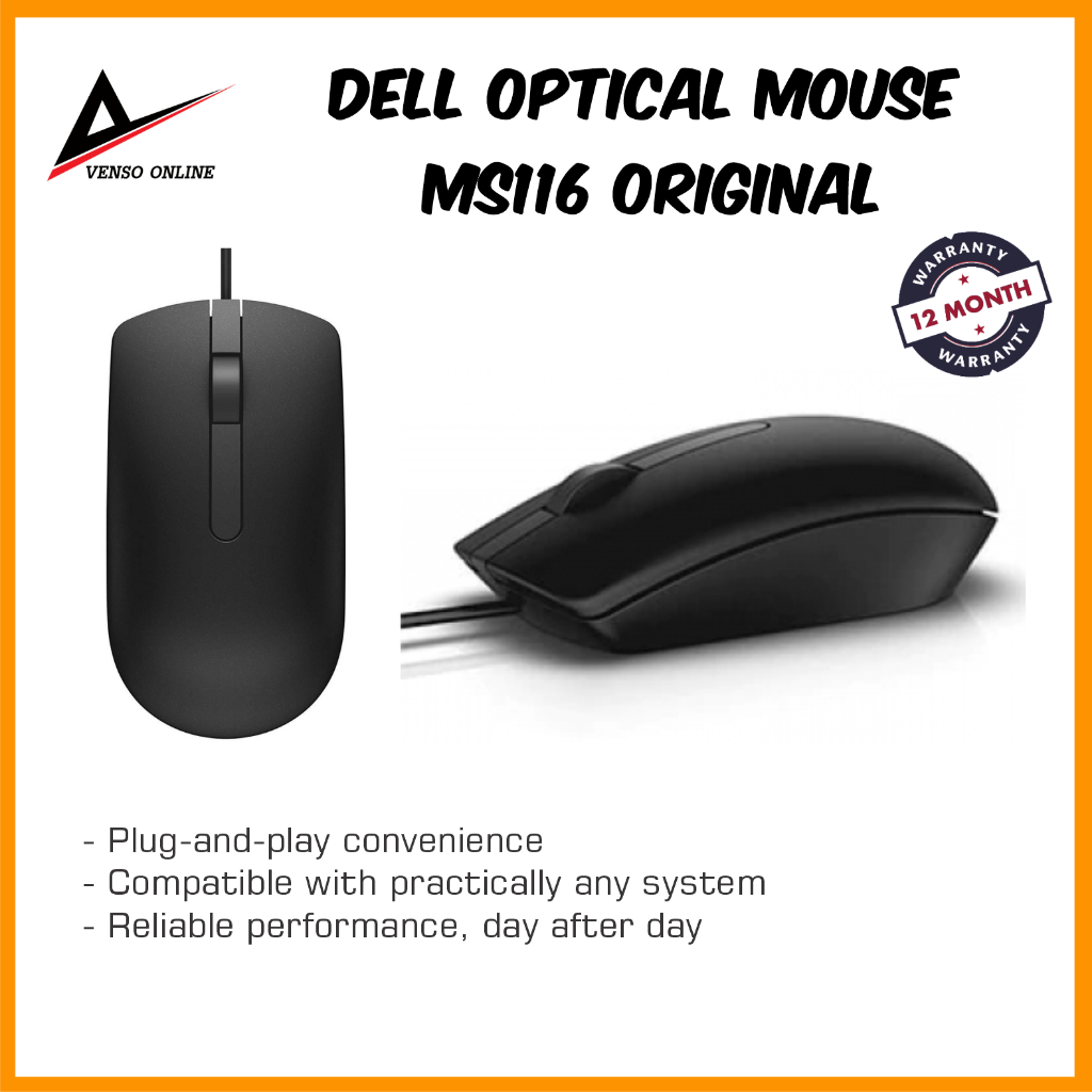 Dell Optical Mouse MS116 Mfg - Prices and Promotions - Mar 2023 | Shopee  Malaysia