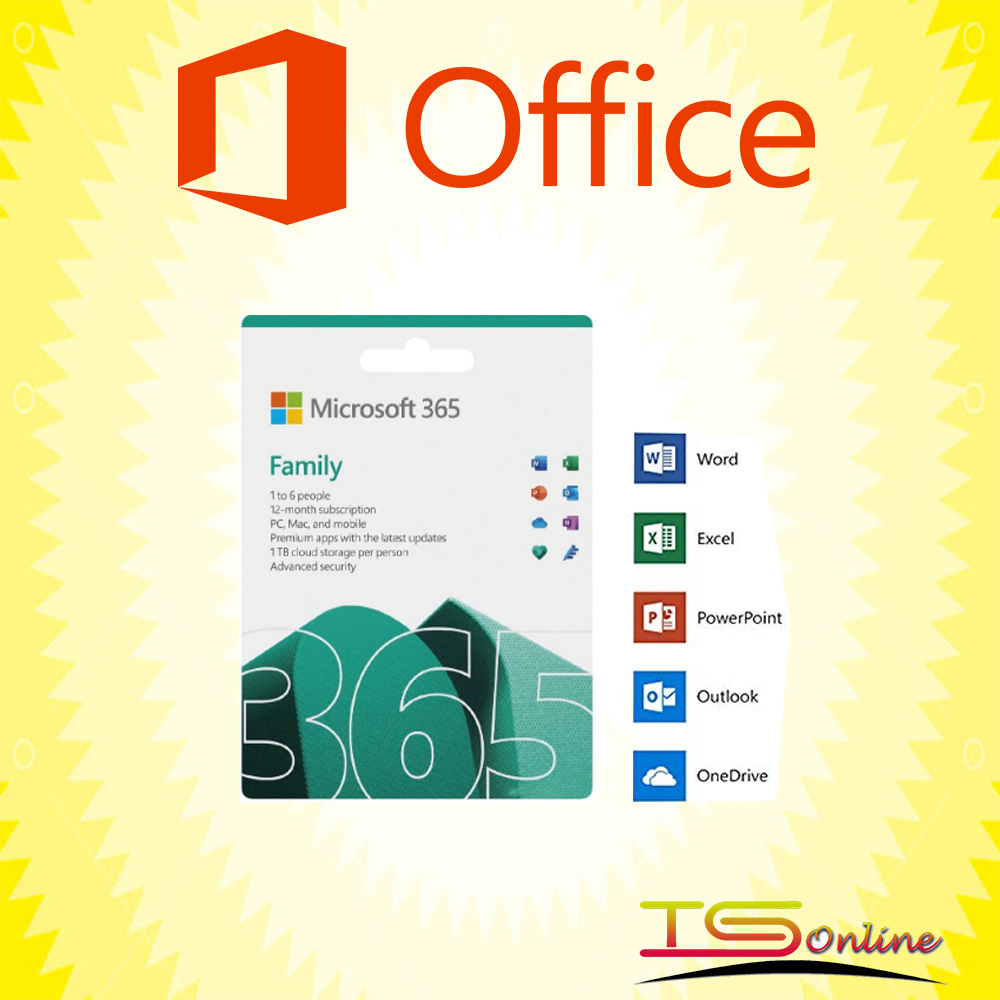 Microsoft Office 365 Family Subscription 6User Shopee Malaysia