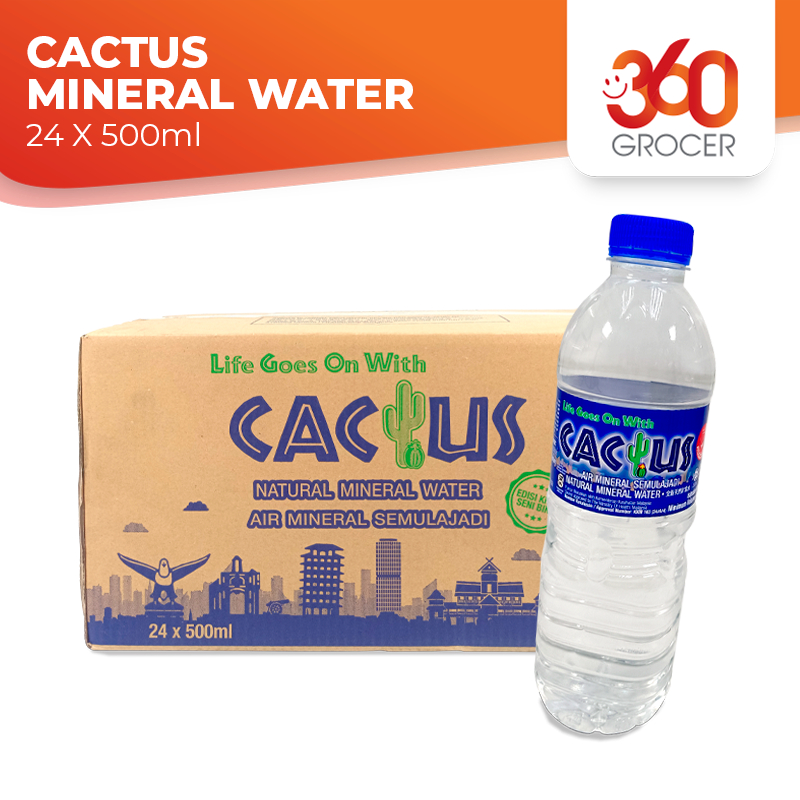 CACTUS MINERAL WATER - 24 X 500ML | Shopee Malaysia