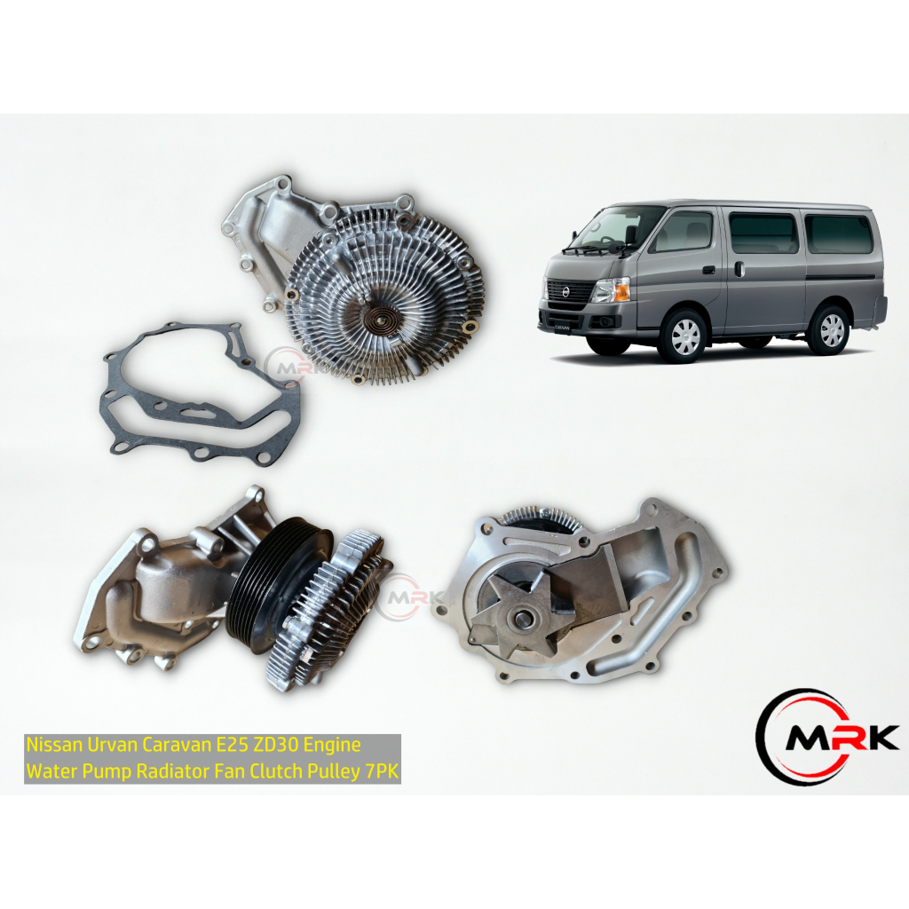 Nissan Urvan Caravan E25 ZD30 3.0L Diesel Engine Water Pump Radiator